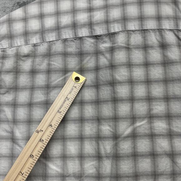 RVCA Men's Short Sleeve Polo Shirt Plaid Button Down Regular Fit XL - Picture 8 of 10